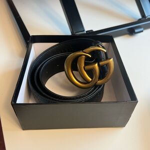 32 Inch Faux Designer GG Belt with 1.5” thick band